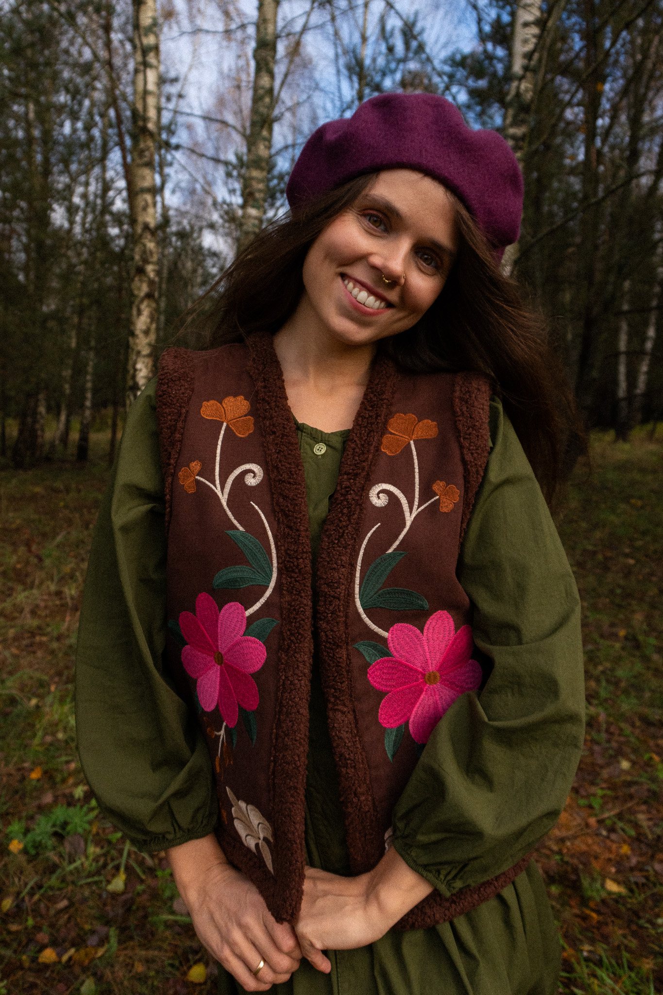 Rudens žiedai - šilta liemenė