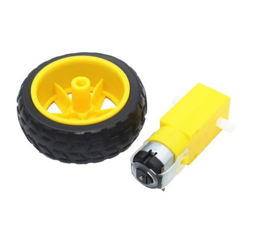 Set – Motor and wheel / 6V 250 Rpm