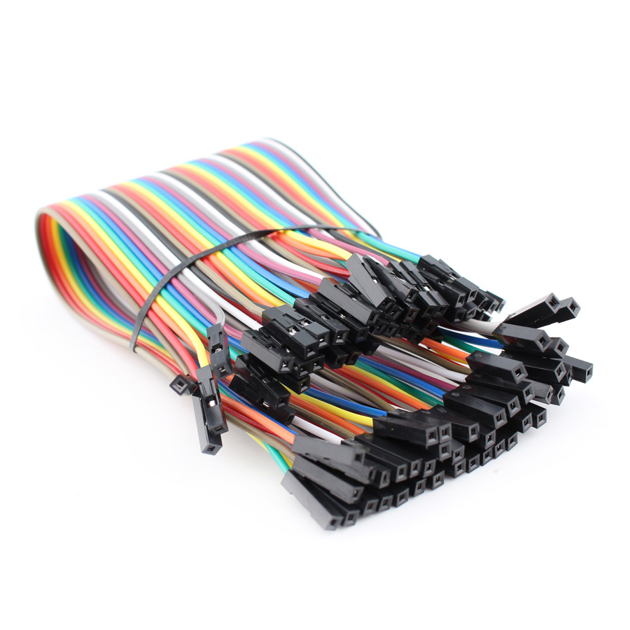 Jumper wire - 20 cm F-F (20 pcs)