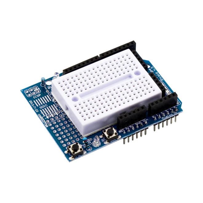Proto Prototype Shield + mini Breadboard