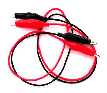 Alligator Clips (50cm) (2pcs) (random colors)