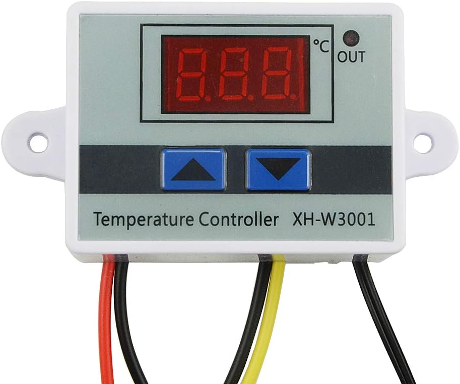 XH-W3001 AC110-220V 1500W Digital Temperature Controller Microcomputer Thermostat Switch with 1m Cable 