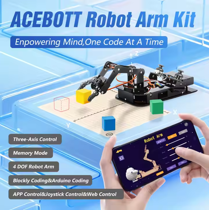Krahu robotik (Robot Arm Kit - Acebott)