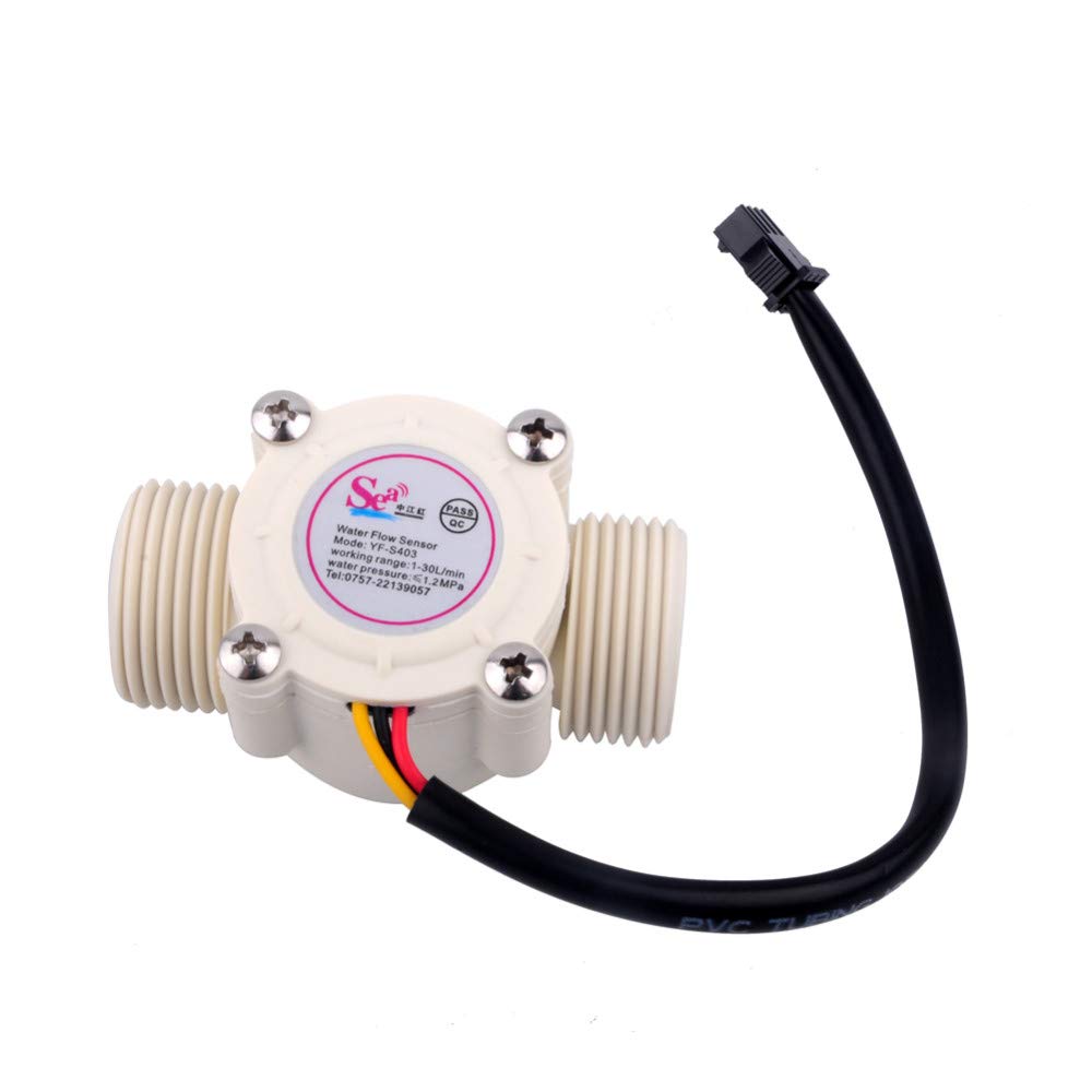 Water flow meter sensor Model: YF-S201 (white)