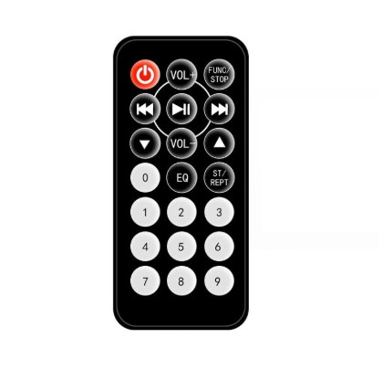  Black IR Remote Control without Battery