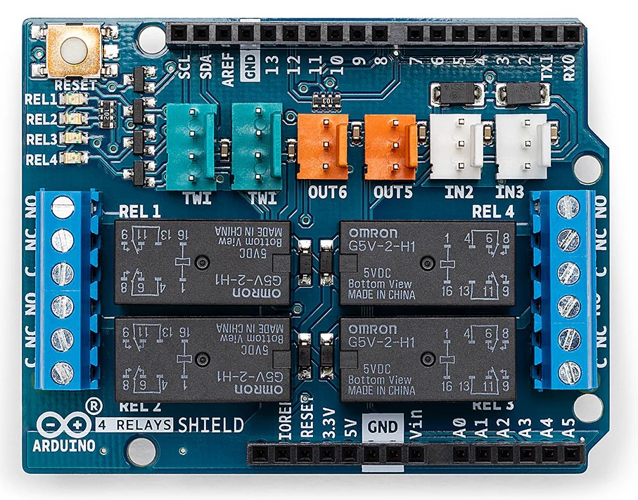 Arduino 4 Relays Shield