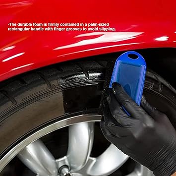 Tire Dressing Applicator, Shine Applicator Pad with Cover 