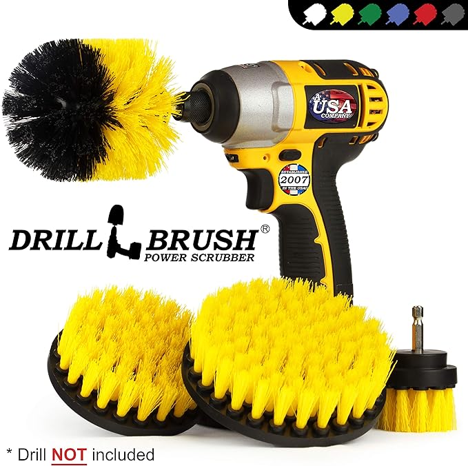 Drill brush 4 Piece Nylon Power Brush 