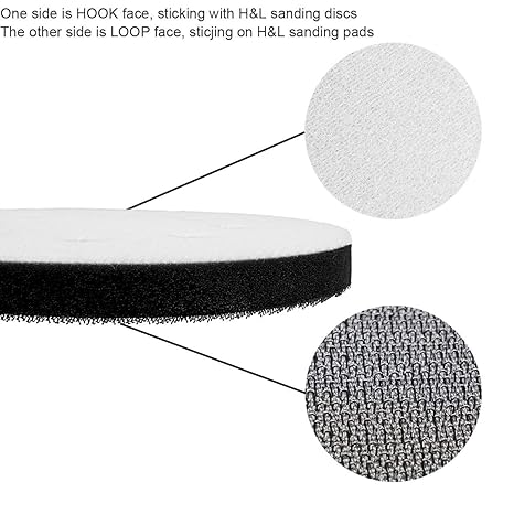 5 Inch 8+1 Hole Hook & Loop  Sponge Cushion Interface Buffer Pad