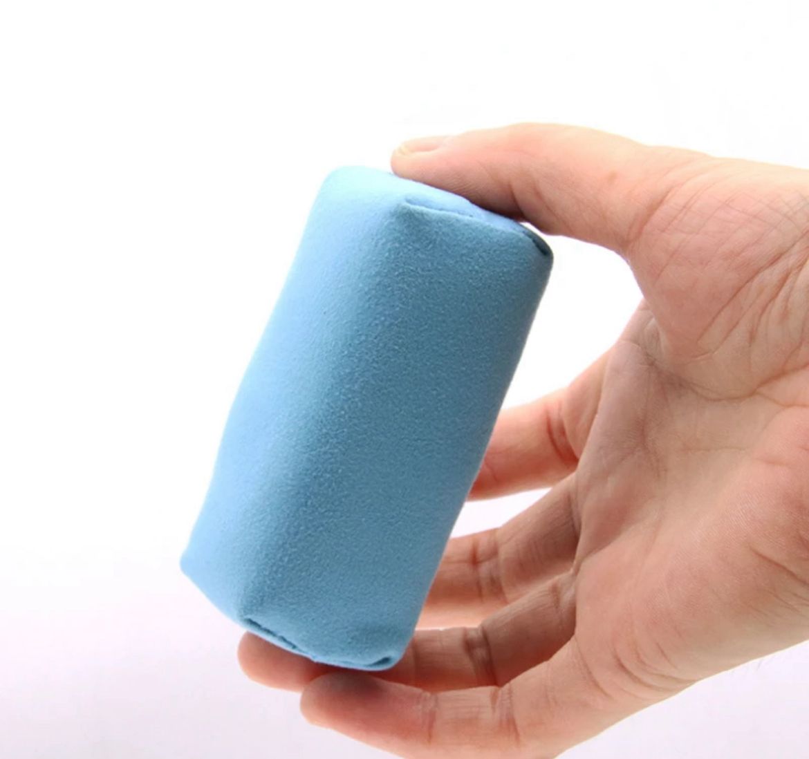 Suede sponge applicator for ceramic coating & polishing.