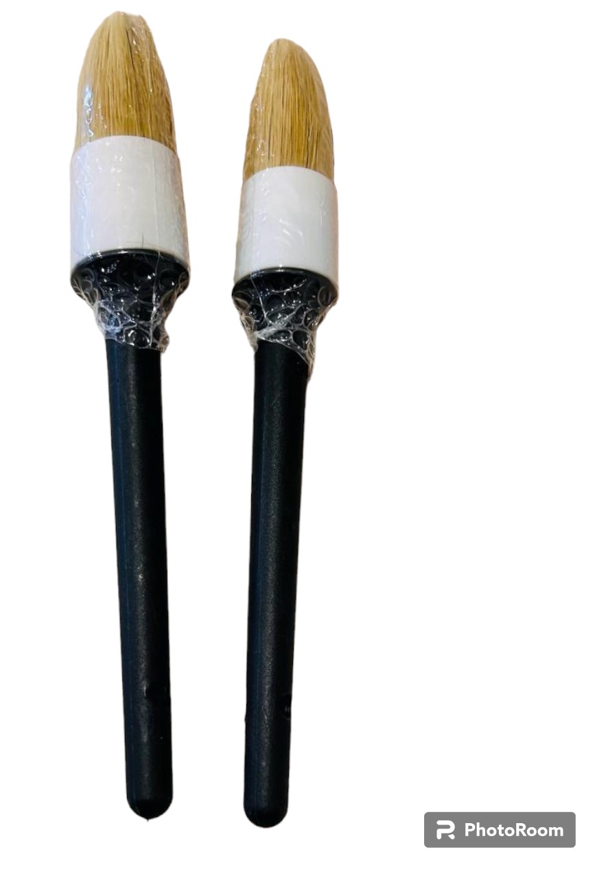 3Pcs Car Detailing Brush/ Soft Boar Hair Detail Brush