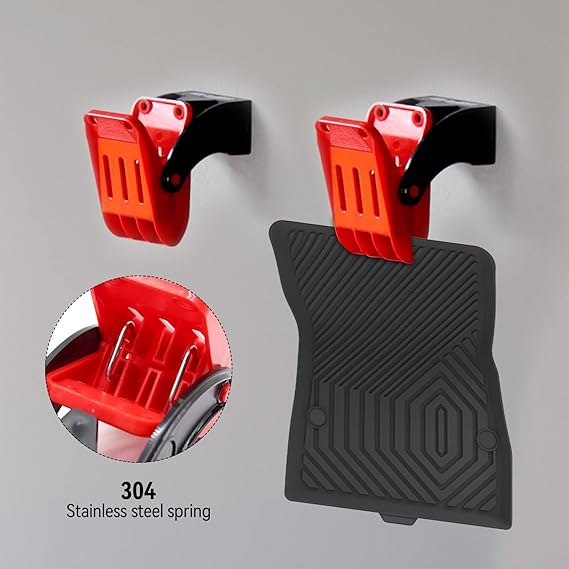 4 PCS Car Wash Floor Mat Clamps
