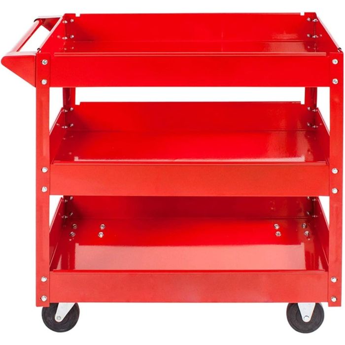 Prograde 3-Shelf Red Service Cart