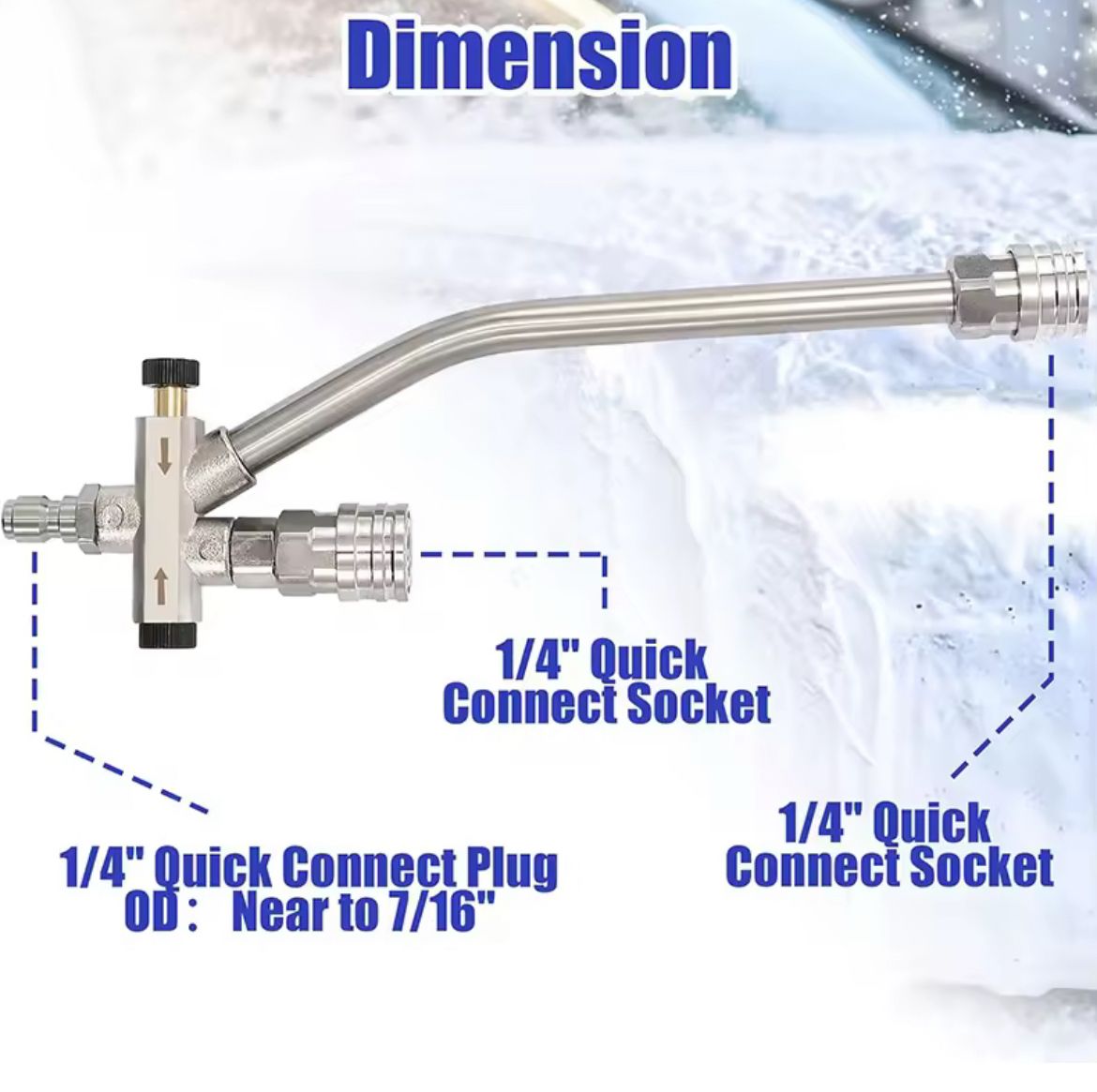  Dual Lance Pressure Washer Wand | Foam and Wash 2 in 1 System