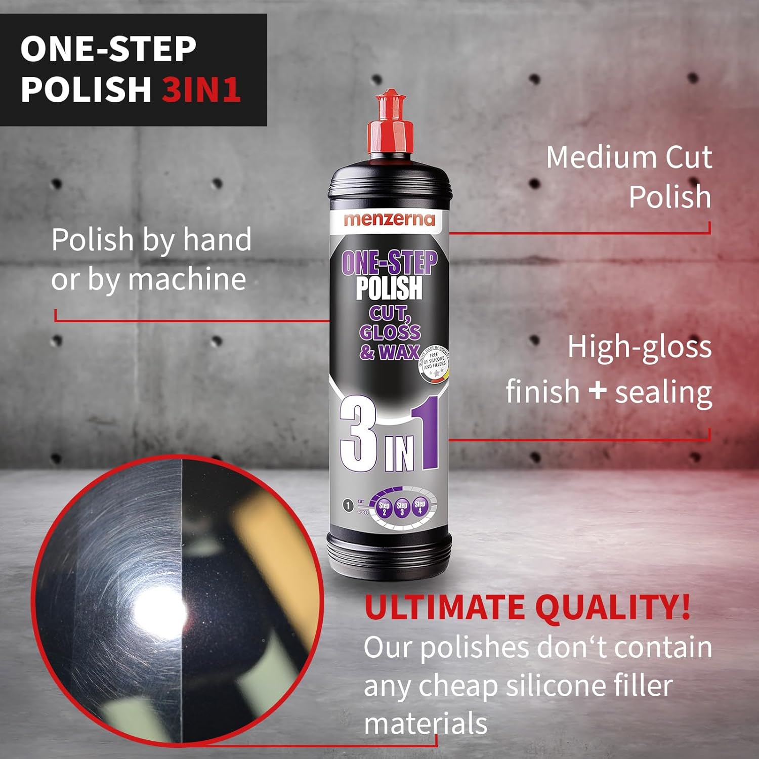 Menzerna One-Step Polish 3 in 1-1 litre