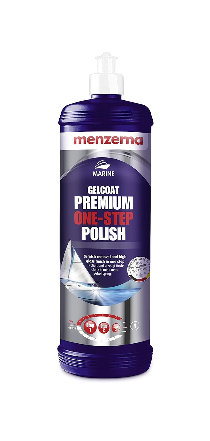 Menzerna Marine Gelcoat Premium One-Step Polish for Fiberglass Boats and RVs (1L)