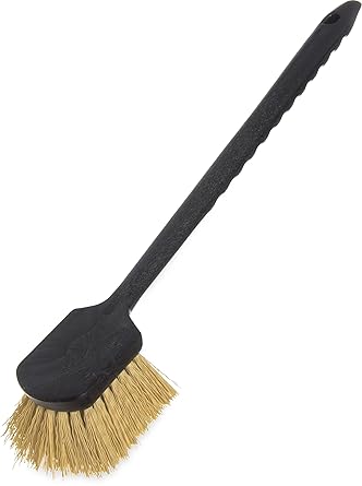  Utility Scrub Brush, 20" Handle, Cream