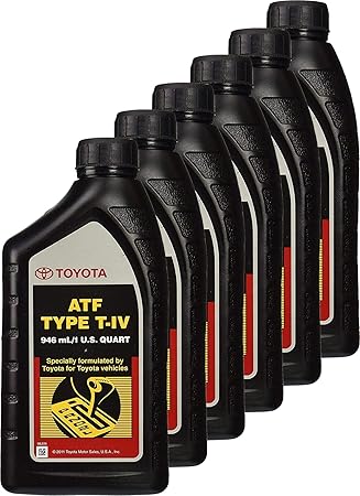 Toyota ATF Type T-IV Transmission Fluid, 6-Pack