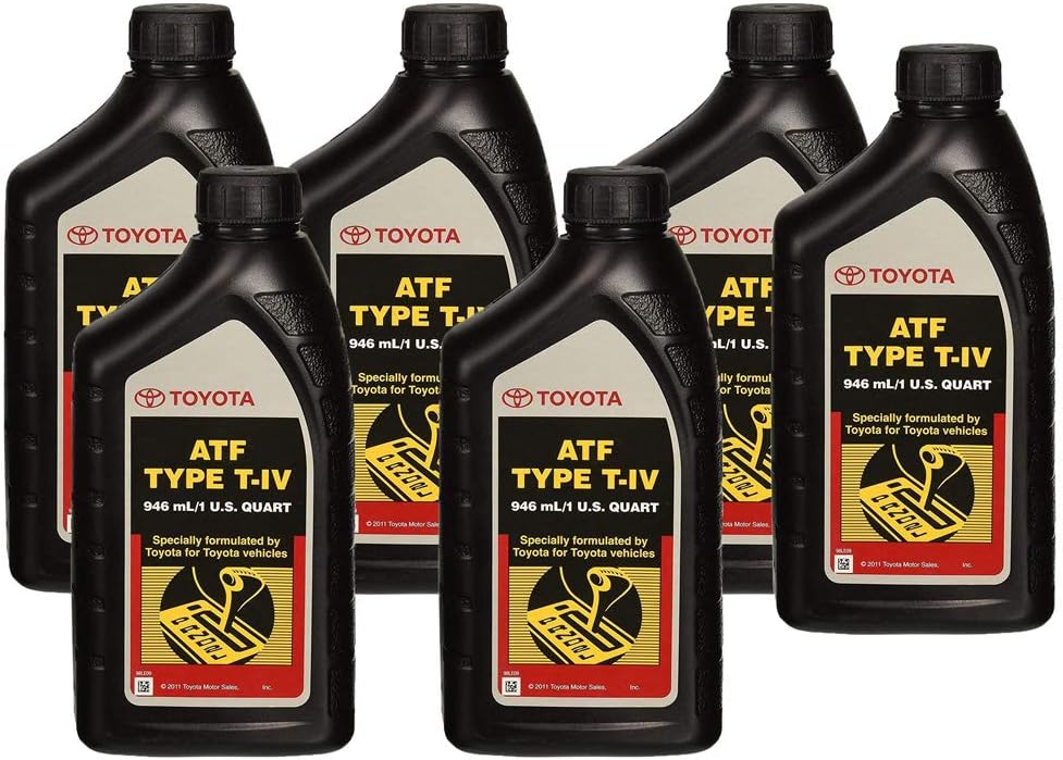 Toyota ATF Type T-IV Transmission Fluid, 6-Pack