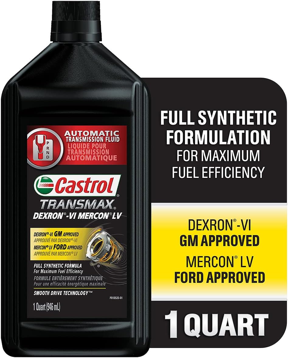 Castrol Transmax DEX/MERC Automatic Transmission Fluid, 1 Quart, Pack of 6