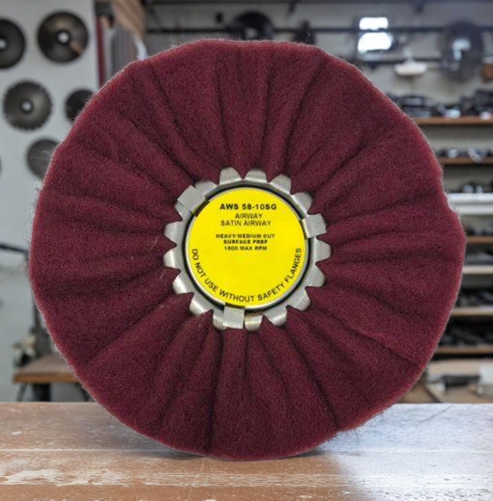 Zephyr Satin Airway 10″ Buffing Wheel