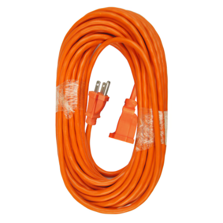 Wellson Extension Cord 1-Outlet Heavy Duty Indoor/Outdoor 16 AWG/3 • 15 m (49.21')