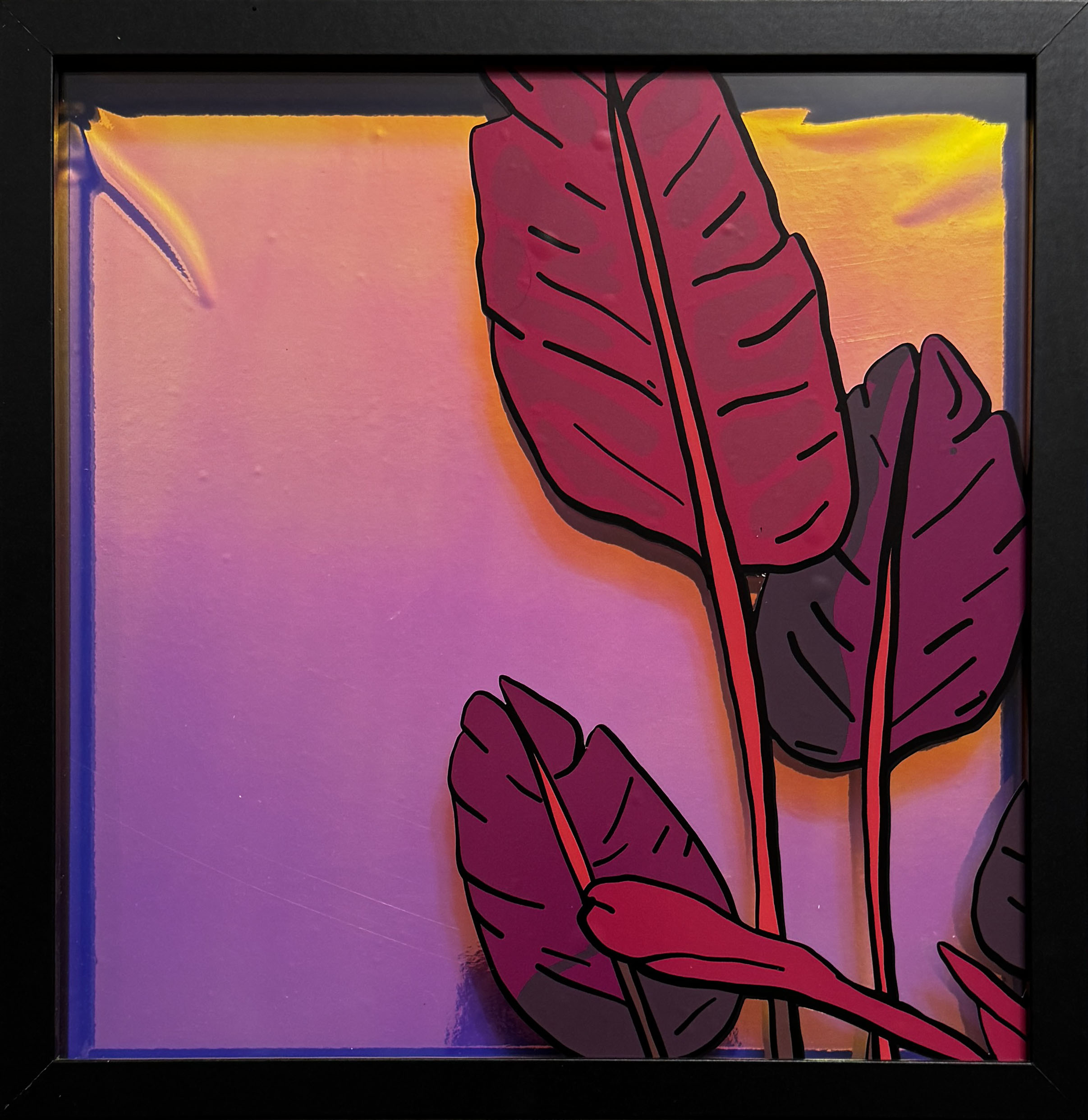 Framed Neon Forest -1