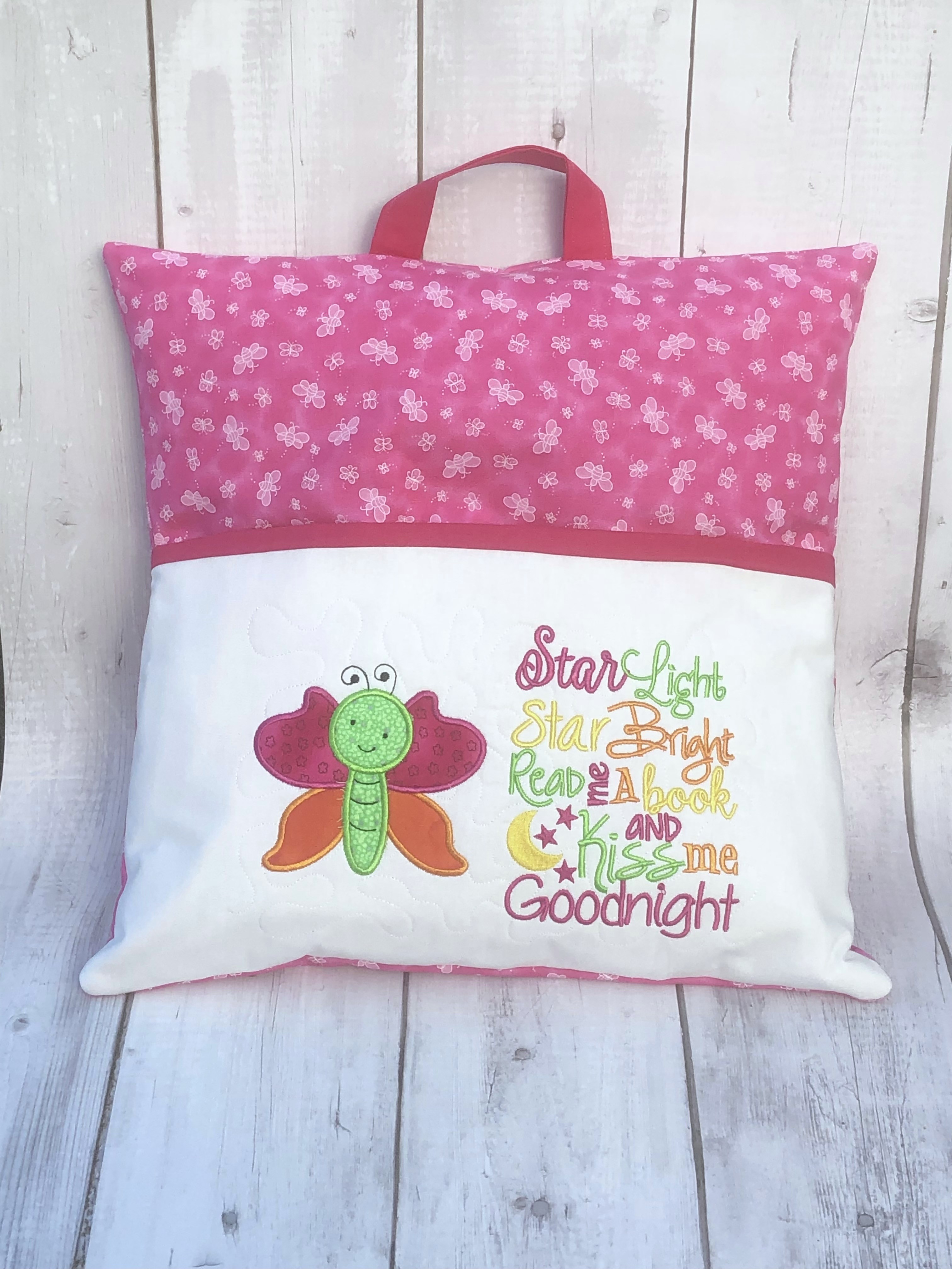 Butterfly reading pillow