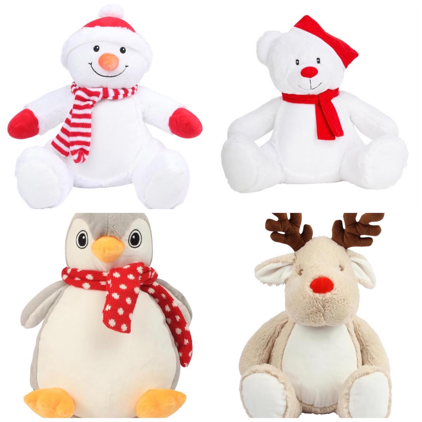 Personalised enbroidered christmas teddy