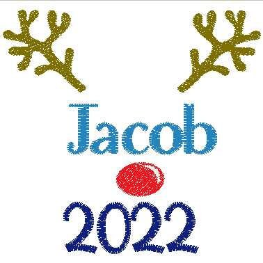 Personalised enbroidered christmas teddy