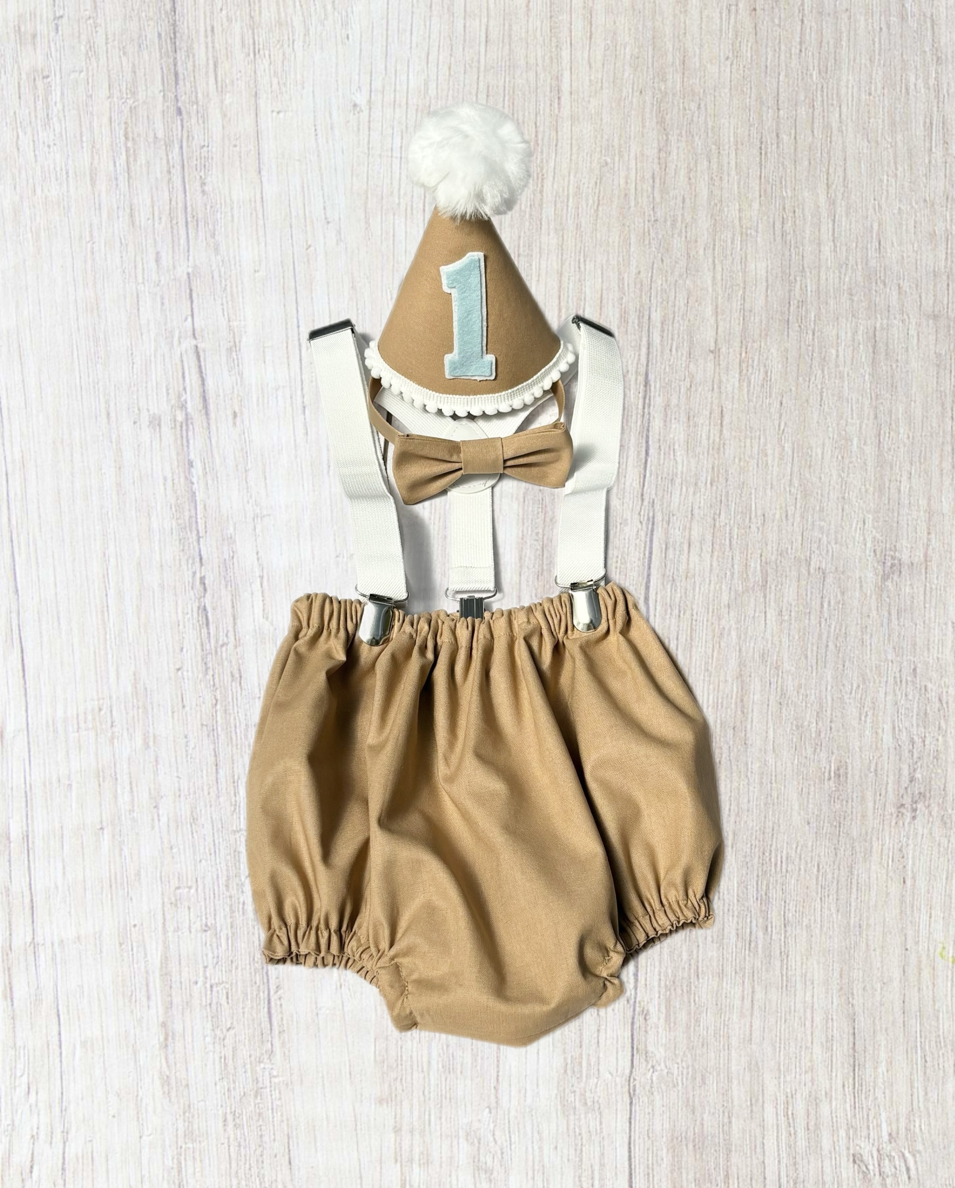 Tan 4 pc birthday outfit