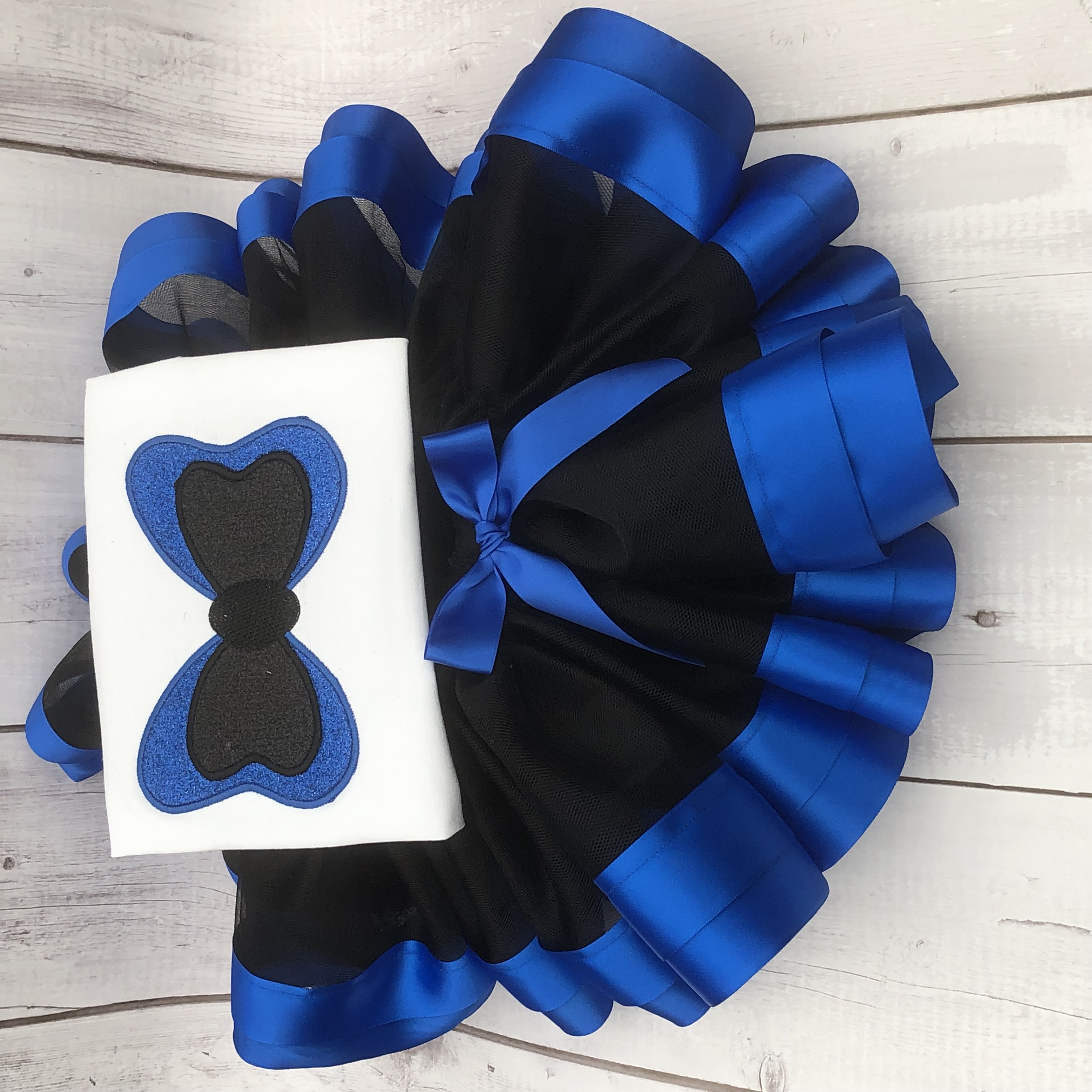 Personalised girls big bow birthday outfit