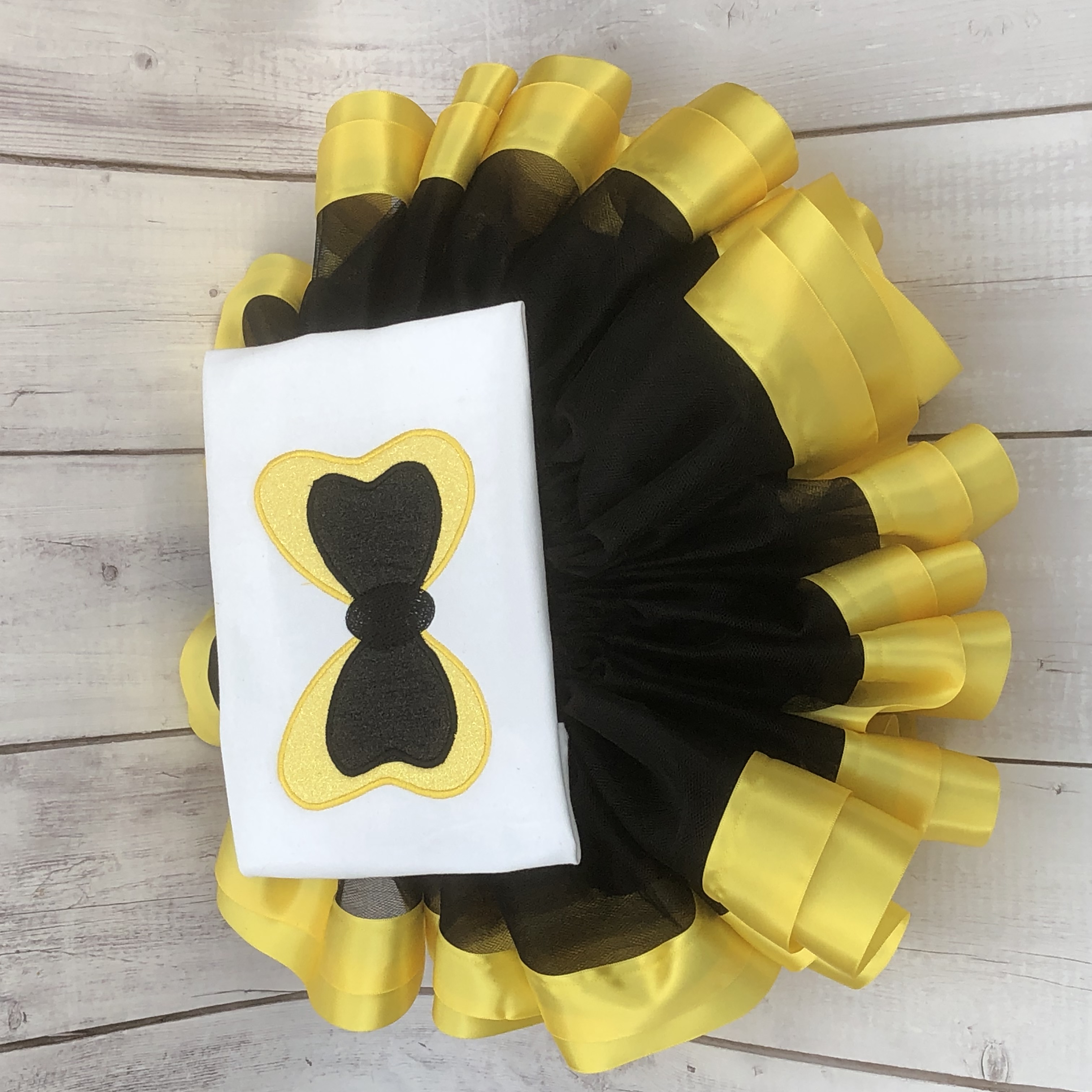 Personalised girls big bow birthday outfit