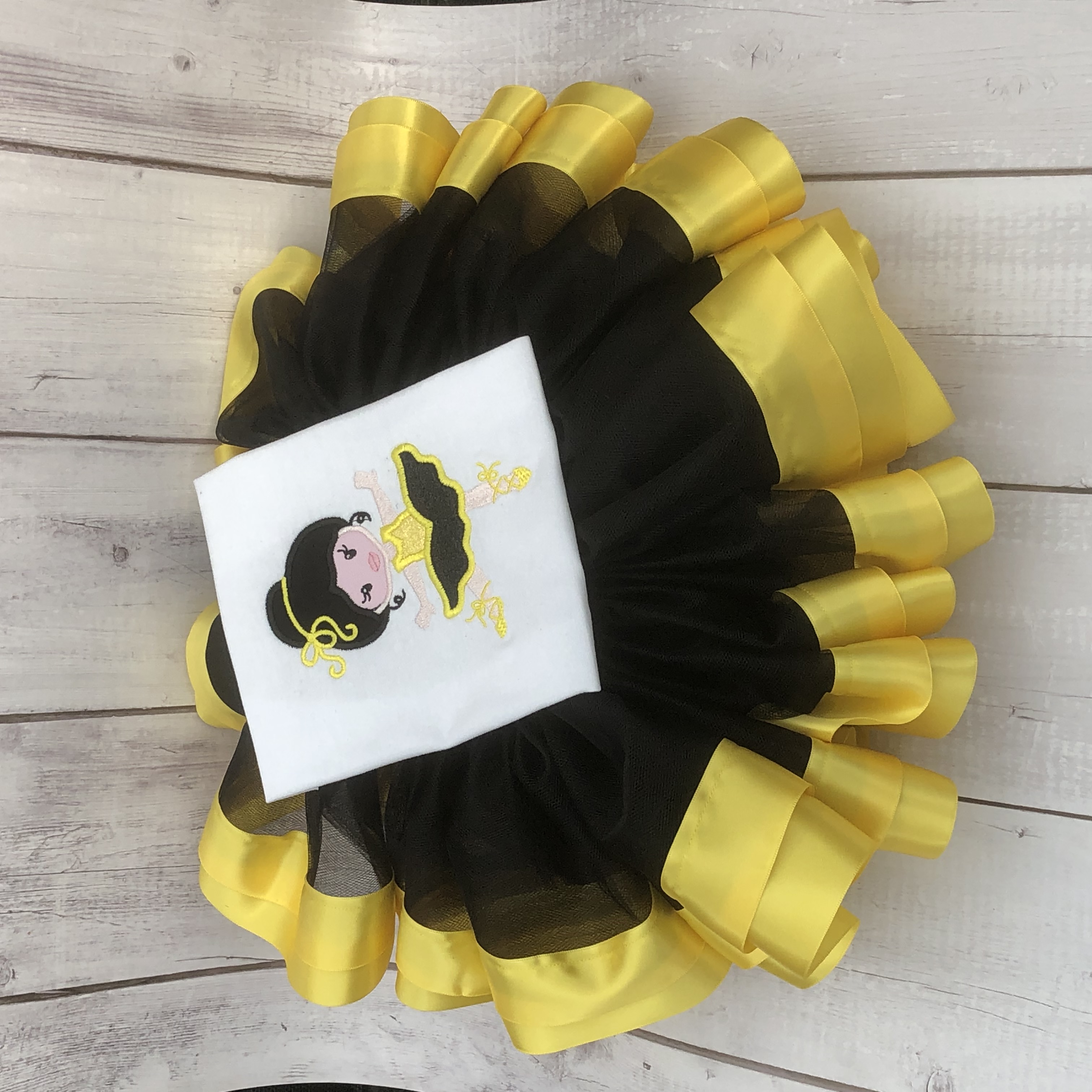 Personalised girls ballerina birthday outfit