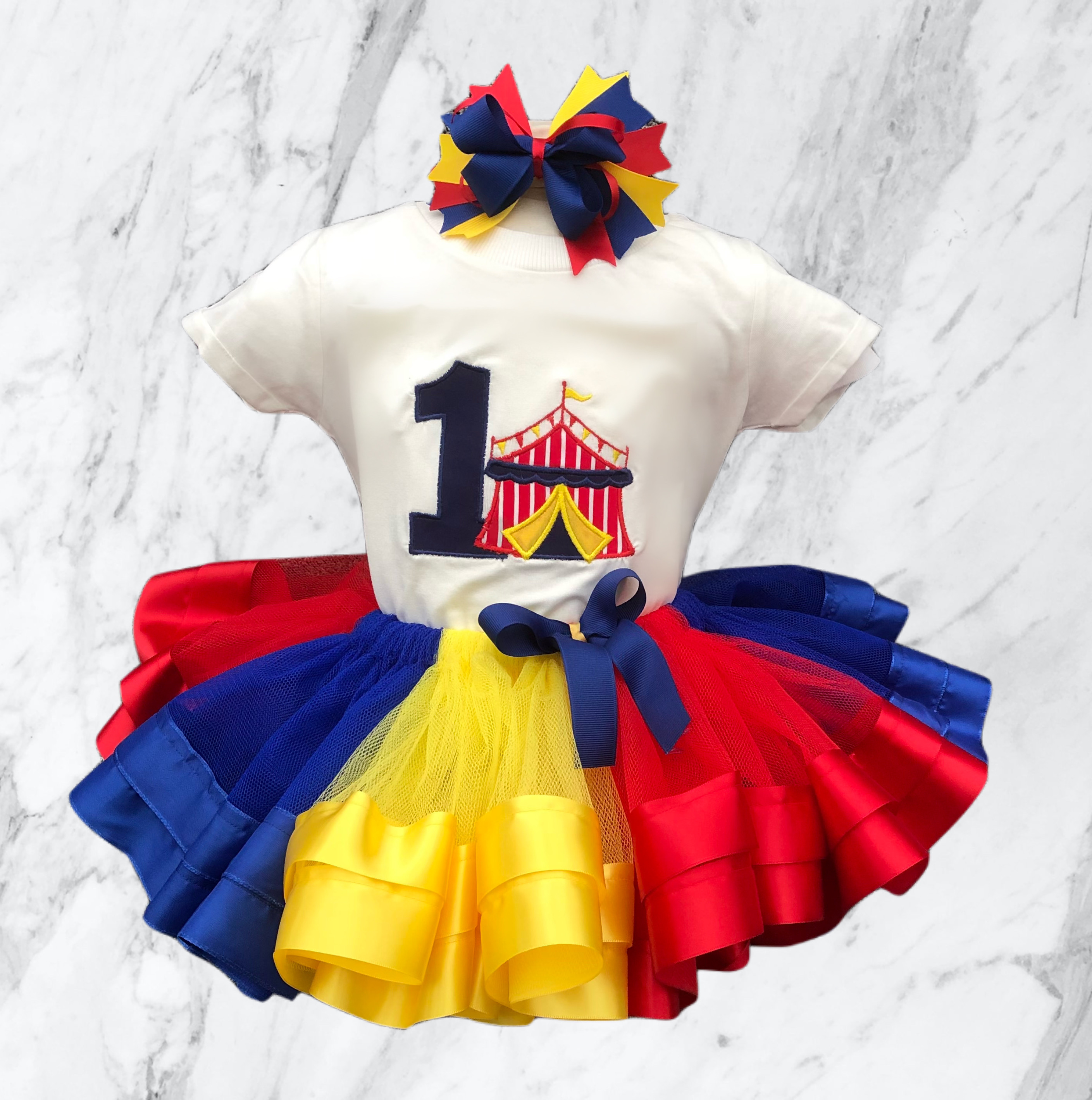Personalised girls circus birthday outfit