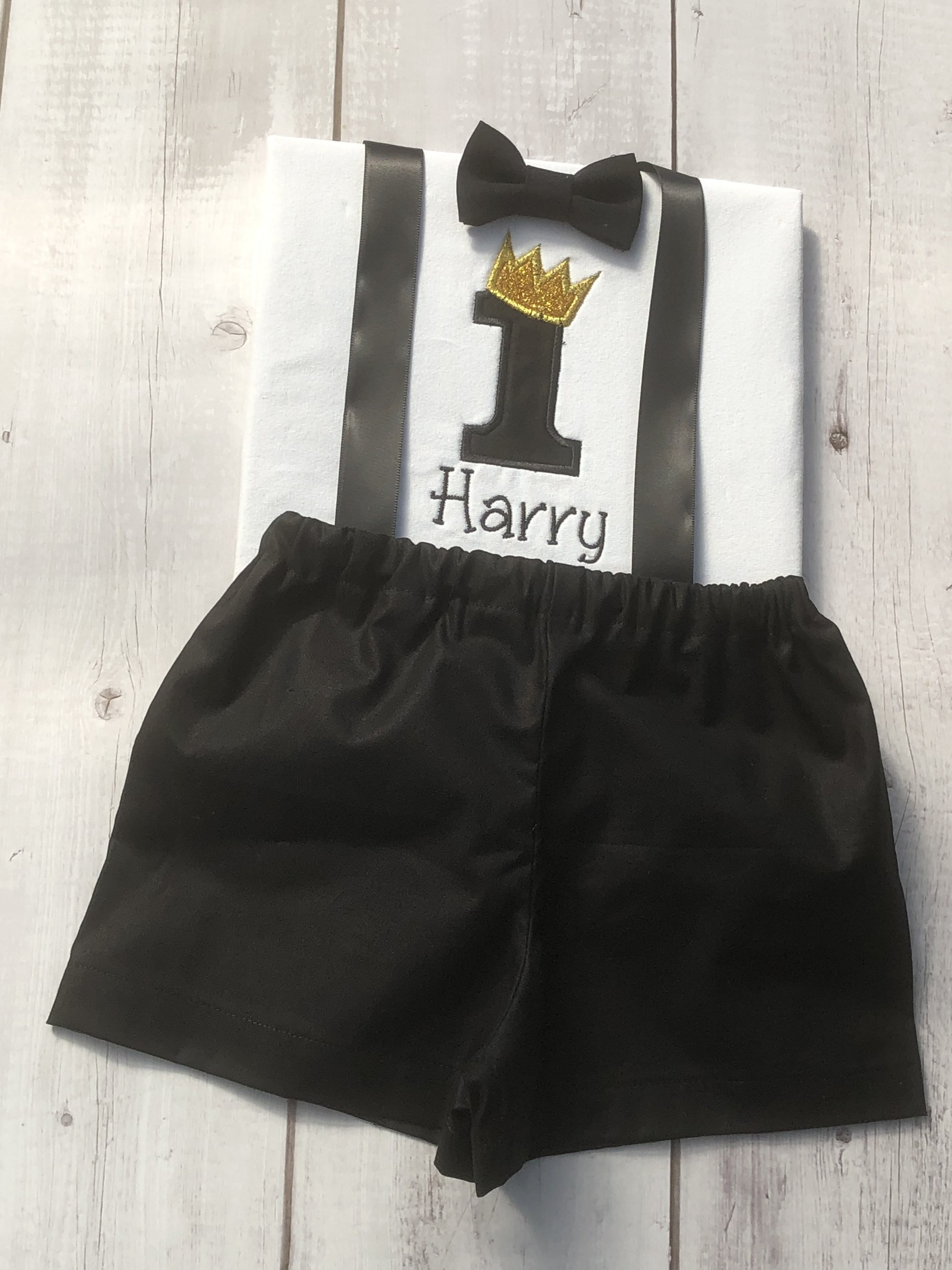Boys royal birthday outfit - black