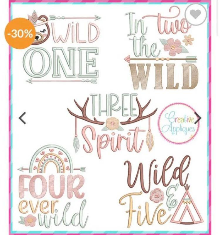 Girls wild one bell bottom birthday outfit