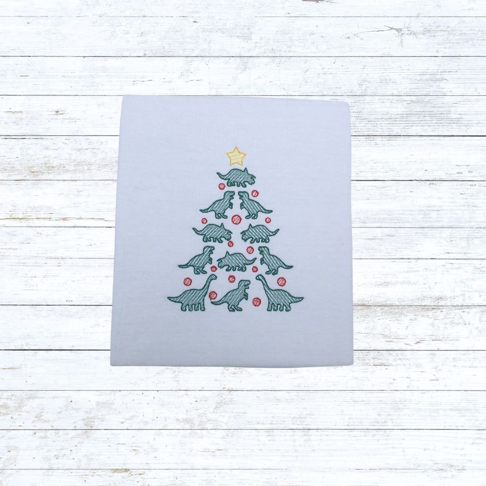 Dinosaur xmas tree Christmas shirt