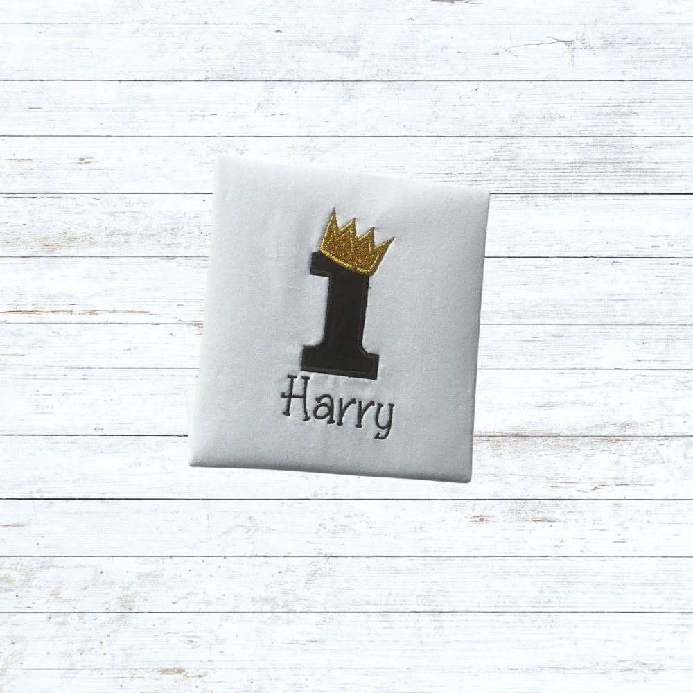 Boys crown birthday shirt