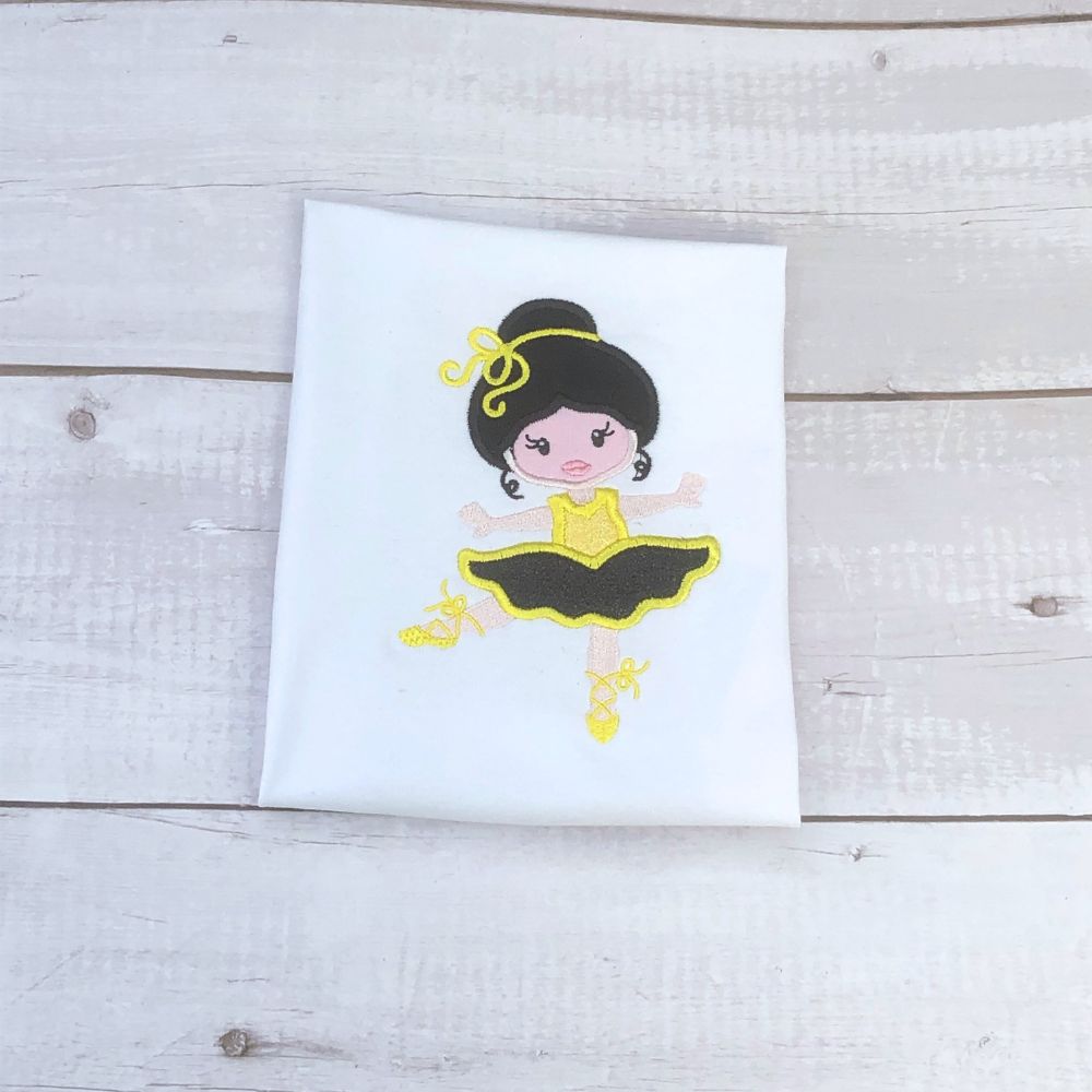 Girls ballerina birthday shirt
