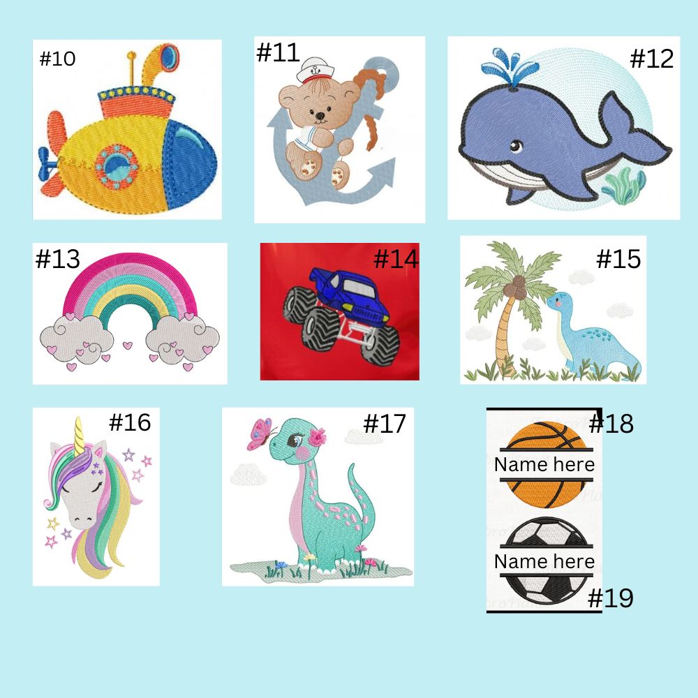 Personalised embroidered bath towels for kids