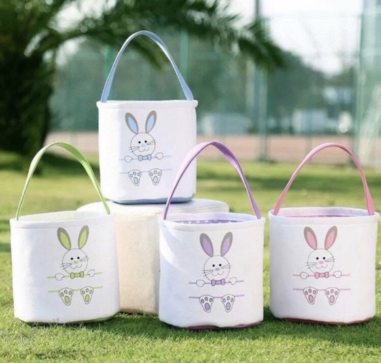 Personalised Easter bunny basket
