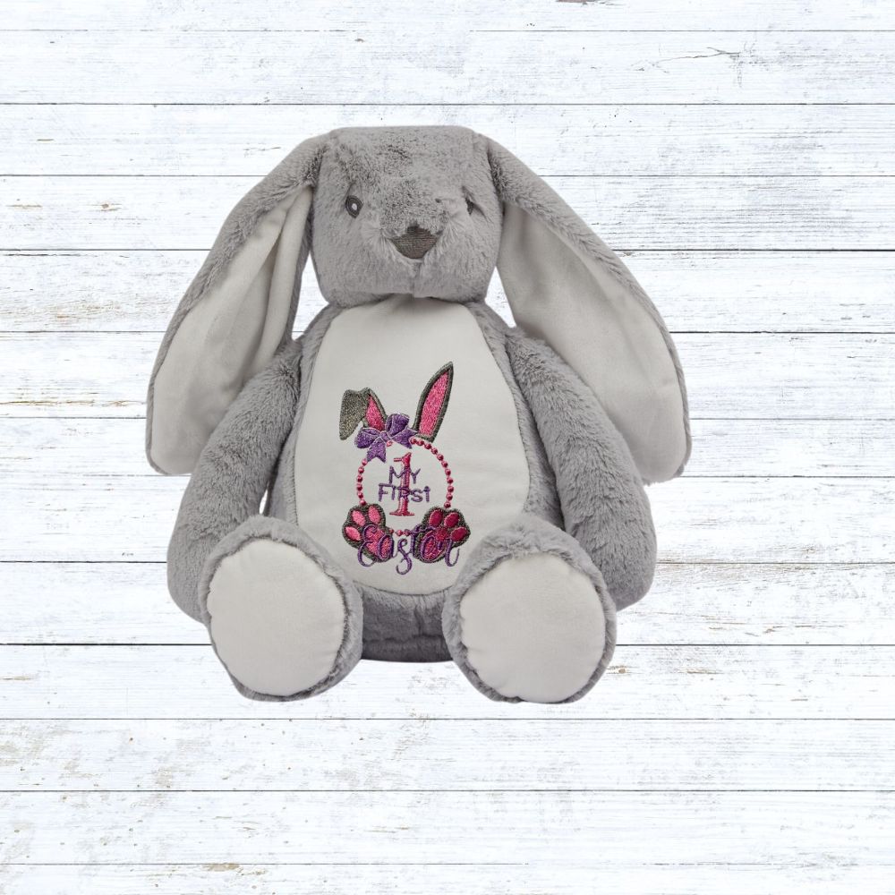 My first easter embroidered rabbit