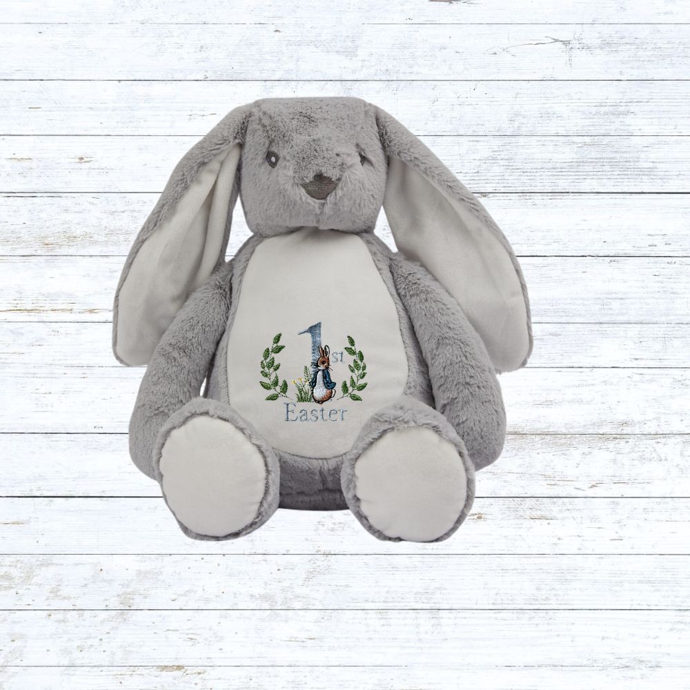 My first easter embroidered rabbit