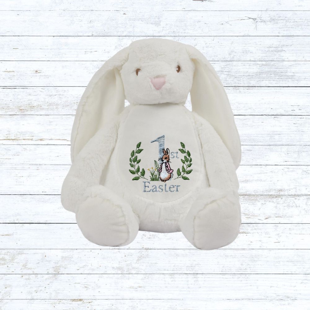 My first easter embroidered rabbit