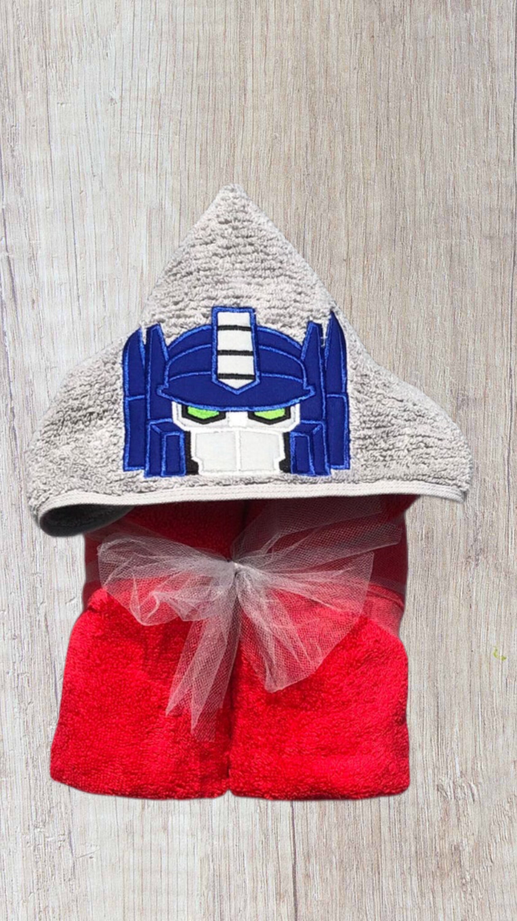 Hooded towel Optimus prime