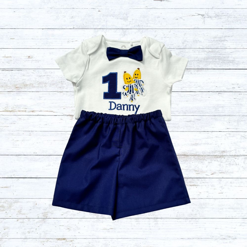 Boys bananas birthday outfit