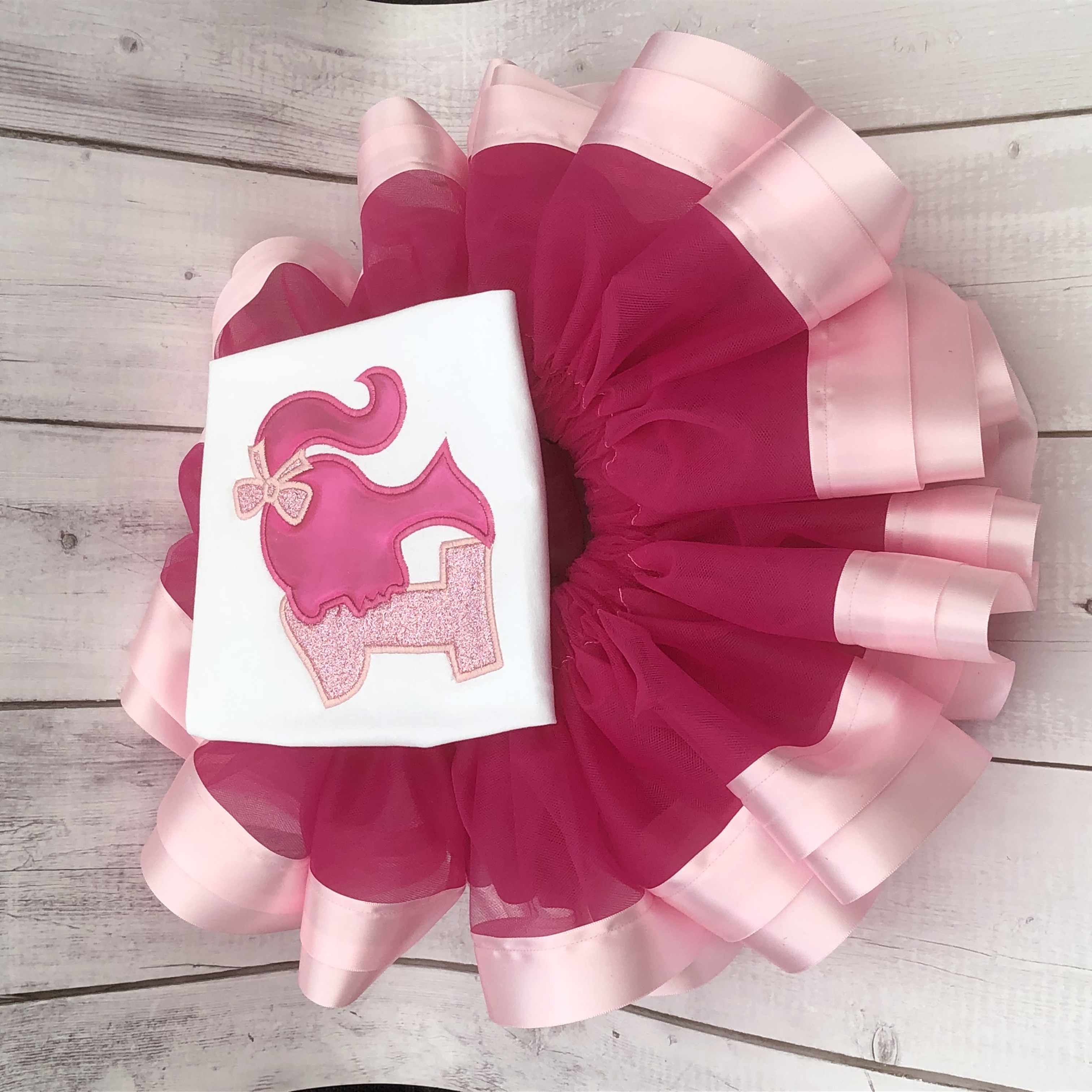 Personalised girls barbie birthday outfit