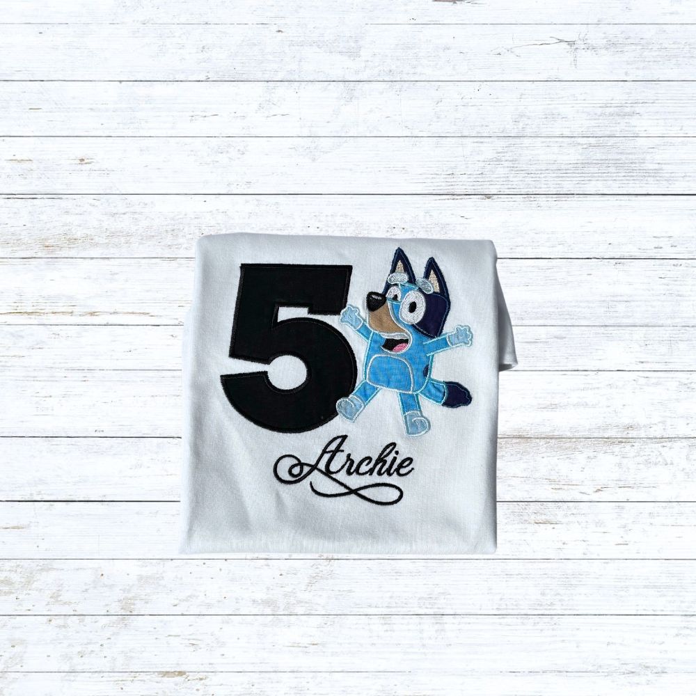 Bluey birthday shirt for boys