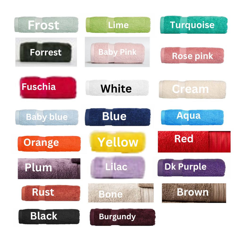 Personalised embroidered boy elephant bath towels for kids